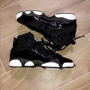 Jordan 6 Rings GS Black Basketball Shoe 323419007